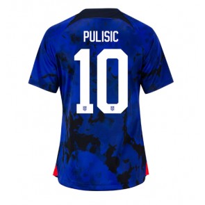 Lacne Ženy Futbalové dres Spojené štáty Christian Pulisic #10 MS 2022 Krátky Rukáv - Preč